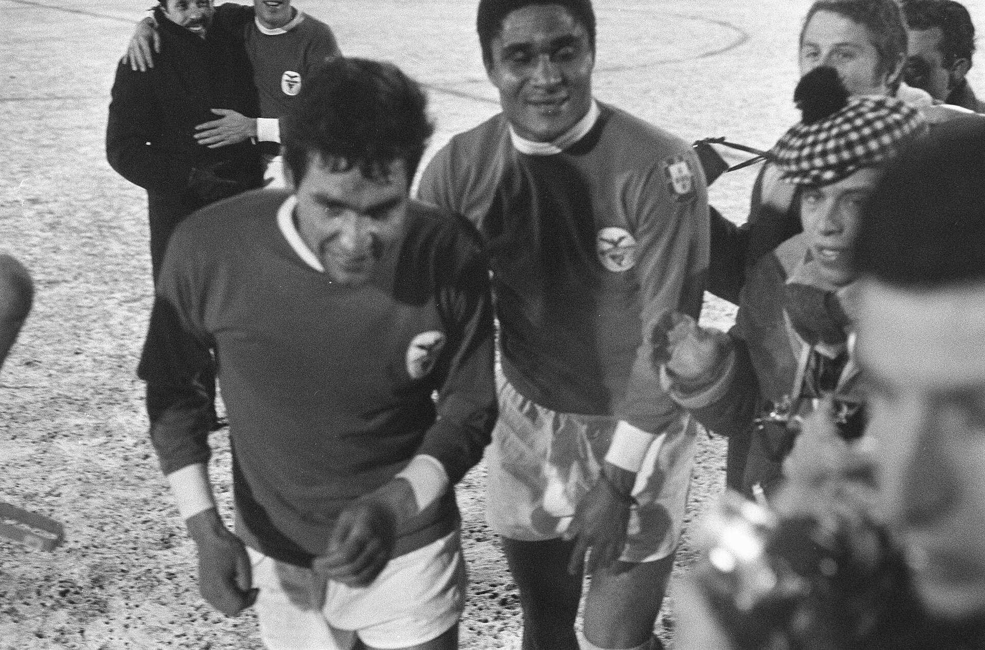 Eusébio playing for Benfica against Ajax in a European Cup quarter-final, Dutch National Archive photograph