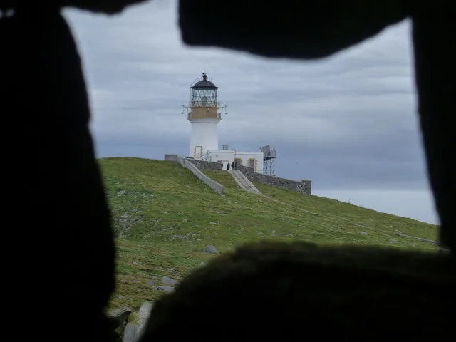 Flannan Isles, the lighthouse through a hole in the wall - geograph.org.uk - 3088281